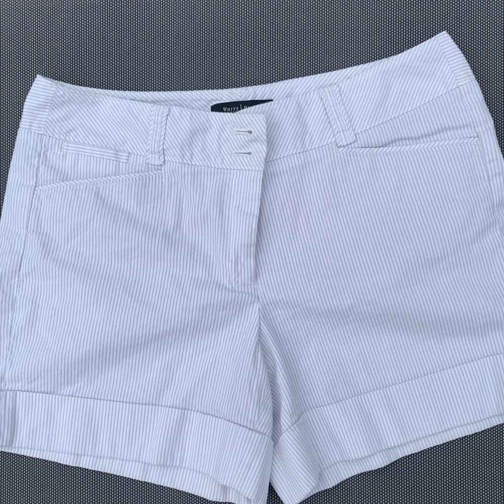 white house black market striped shorts